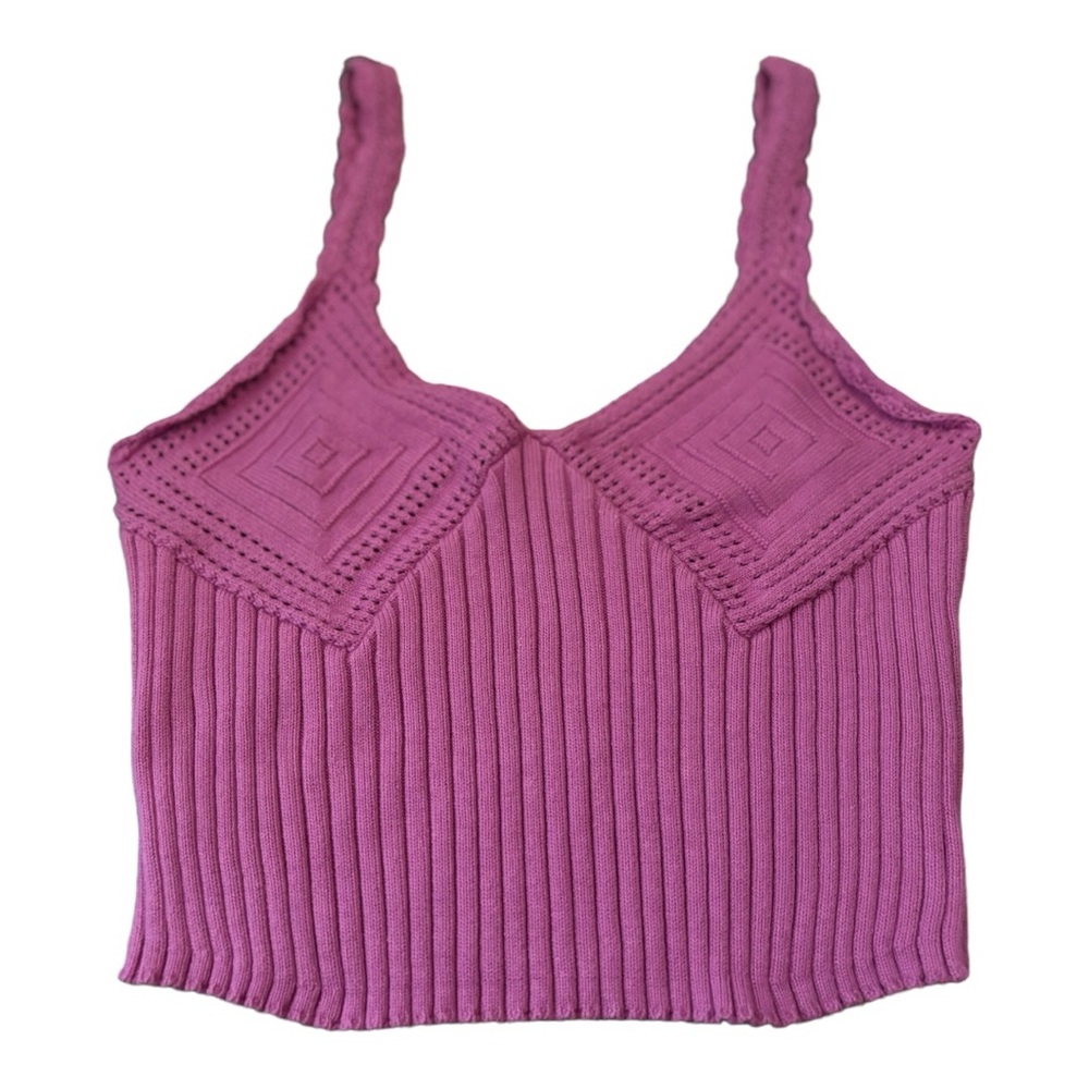 SALE🚨NWOT🌸FP Intimately Pink Sweater Crop Tank